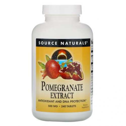 Source Naturals, 석류 추출물, 500mg, 240정