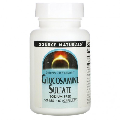 Source Naturals, 글루코사민 황산염, 500mg, 캡슐 60정