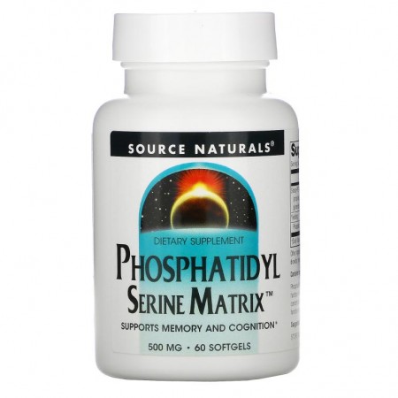 Source Naturals, 포스파티딜세린 매트릭스, 500mg, 소프트젤 60정