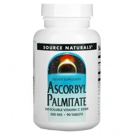 Source Naturals, 아스코빌 팔미테이트, 500mg, 90정