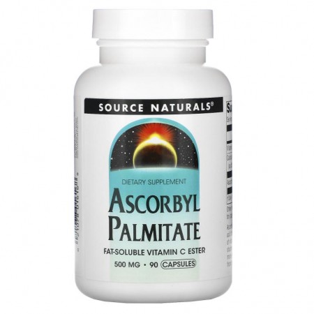 Source Naturals, 아스코빌 팔미테이트, 500mg, 90 캡슐