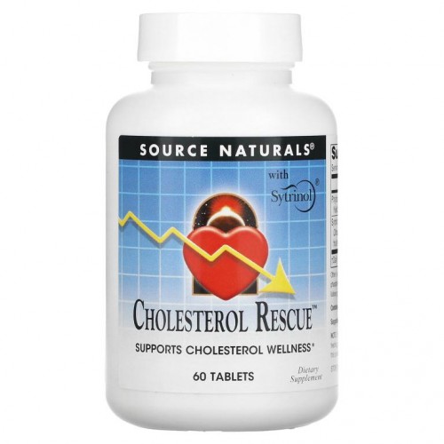 Source Naturals, 콜레스테롤 레스큐, 60 정