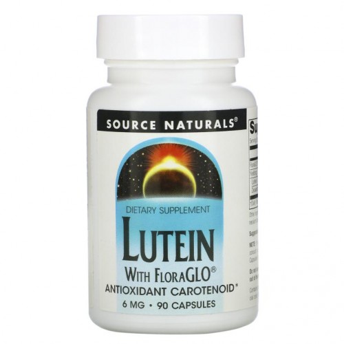 Source Naturals, 루테인, 6mg, 캡슐 90정