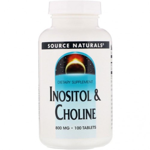 Source Naturals, 이노시톨 & 콜린, 800 mg, 100 정