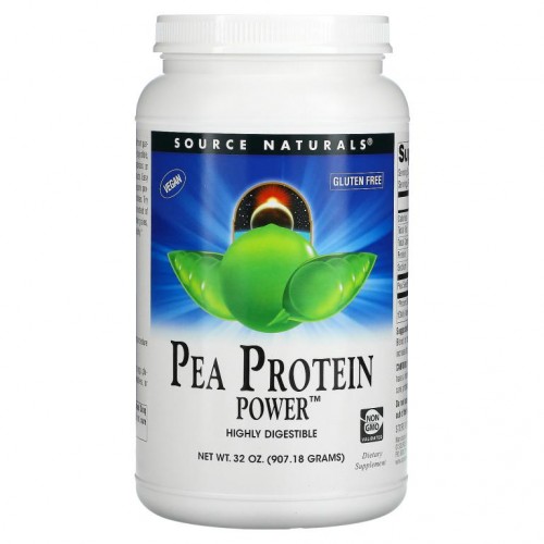 Source Naturals, 완두콩 단백질 파우더, 907.18g(32oz)
