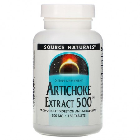 Source Naturals, 아티초크 추출물 500, 180 타블렛