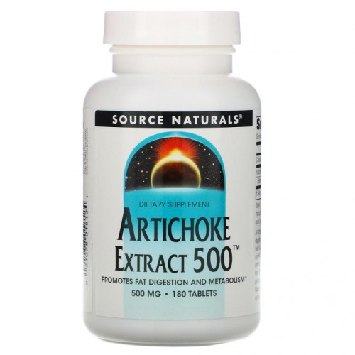 Source Naturals, 아티초크 추출물 500, 180 타블렛