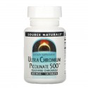 Source Naturals, 울트라 크롬 피콜리네이트 500, 500 mcg, 120 타블릿