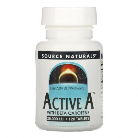 Source Naturals, 액티브 A, 25,000IU, 120정