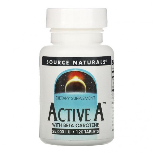 Source Naturals, 액티브 A, 25,000IU, 120정