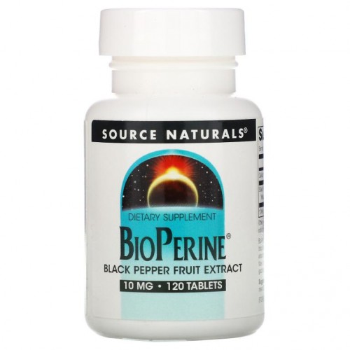 Source Naturals, BioPerine, 10mg, 120정