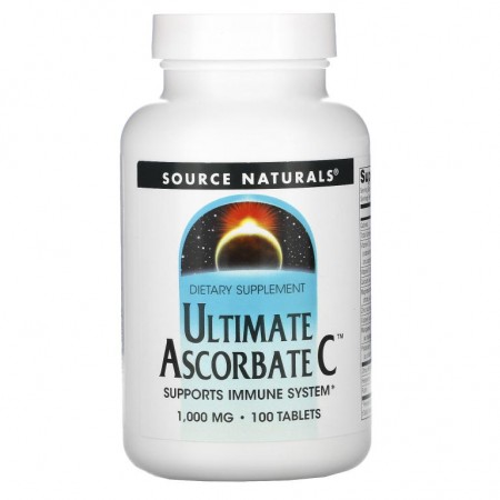 Source Naturals, 얼티메이트 아스코르브산 C, 1000 mg, 100 타블렛