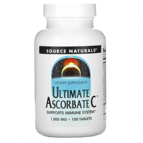 Source Naturals, 얼티메이트 아스코르브산 C, 1000 mg, 100 타블렛