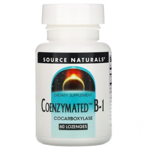 Source Naturals, Coenzymated B-1, 사탕 정제 60정