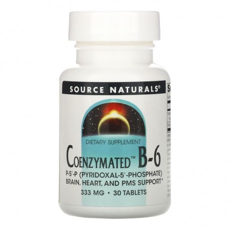 Source Naturals, Coenzymated B-6, 333mg, 30정