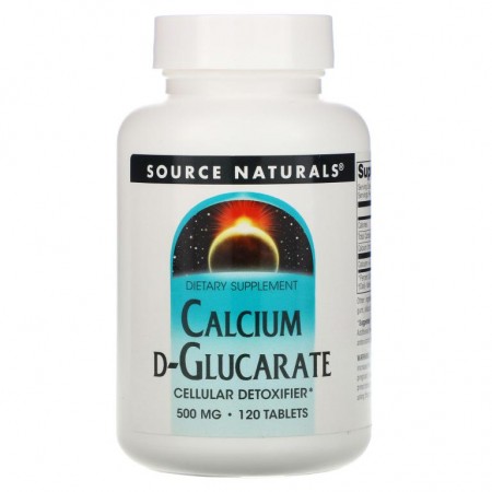 Source Naturals, 칼슘 D-글루카레이트, 500mg, 120정