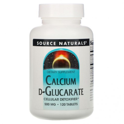 Source Naturals, 칼슘 D-글루카레이트, 500mg, 120정