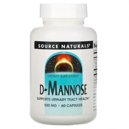 Source Naturals, D-마노스, 500mg, 캡슐 60정
