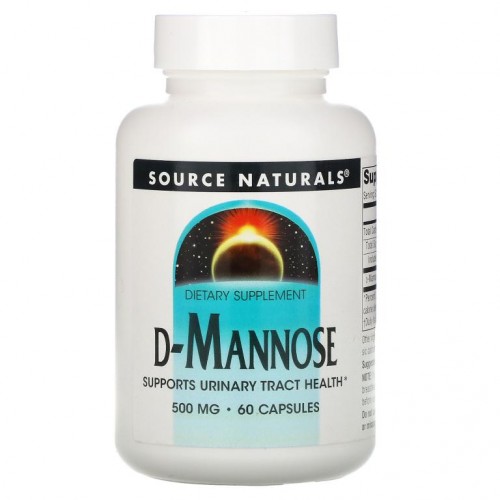 Source Naturals, D-마노스, 500mg, 캡슐 60정