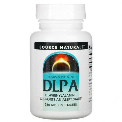 Source Naturals, DLPA, 750 ㎎, 60 정