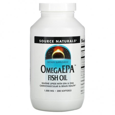 Source Naturals, 오메가 EPA 어유, 1,000 mg, 200 소프트젤