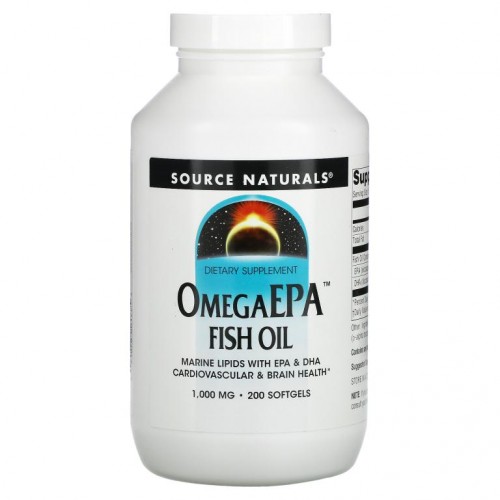 Source Naturals, 오메가 EPA 어유, 1,000 mg, 200 소프트젤