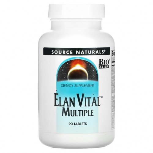 Source Naturals, Elan Vital 멀티플, 90 정