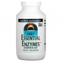 Source Naturals, 데일리 Essential Enzymes, 소화 보조, 500mg, 캡슐 360정