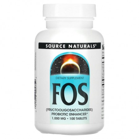 Source Naturals, FOS, 1,000mg, 100정