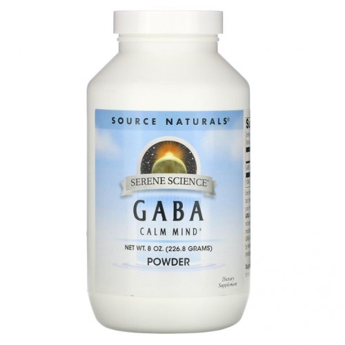 Source Naturals, GABA 분말, 226.8g(8oz)