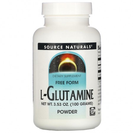 Source Naturals, L-글루타민, 프리 폼 파우더, 3.53 온스 (100 g)