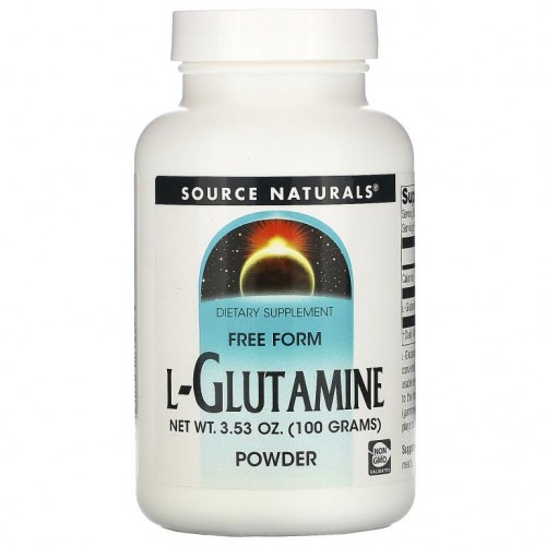 Source Naturals, L-글루타민, 프리 폼 파우더, 3.53 온스 (100 g)