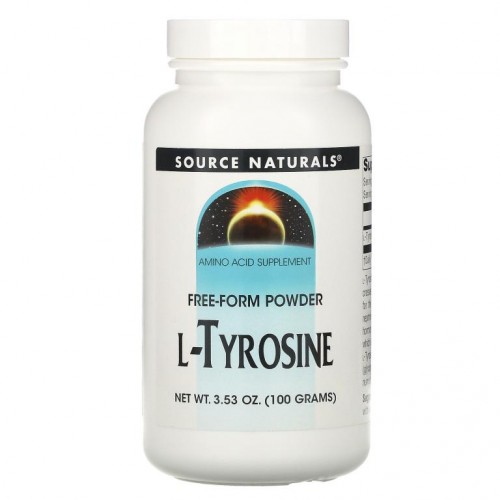 Source Naturals, L-티로신, 프리 폼 파우더, 3.53 온스 (100 g)