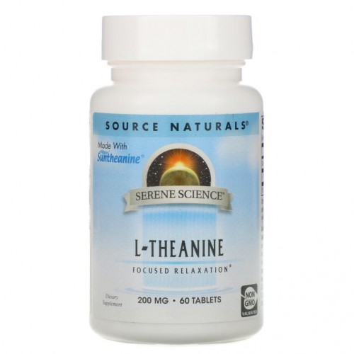Source Naturals, L-테아닌, 200mg, 60정