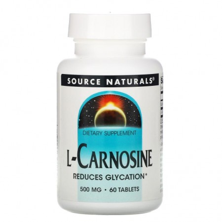 Source Naturals, L-카르노신, 500 mg, 60 타블렛