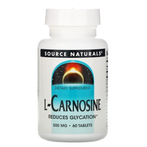 Source Naturals, L-카르노신, 500 mg, 60 타블렛