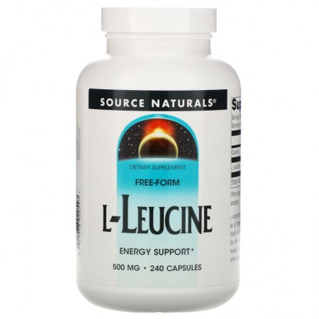 Source Naturals, L-류신, 500mg, 캡슐 240정