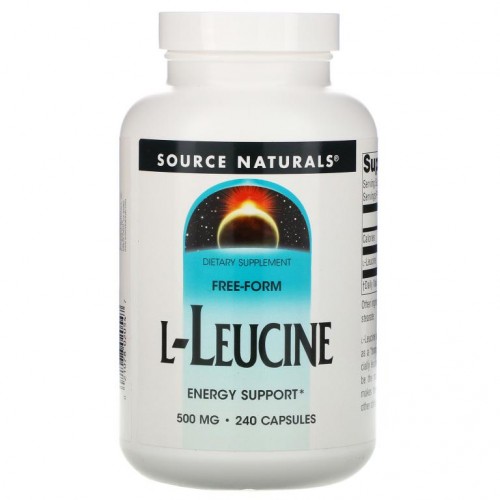 Source Naturals, L-류신, 500mg, 캡슐 240정