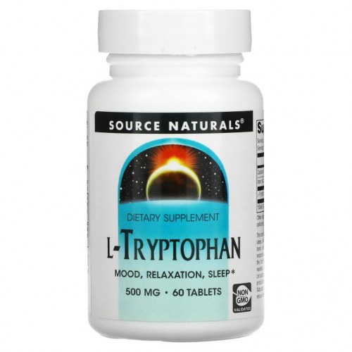 Source Naturals, L-트립토판, 500mg, 60정