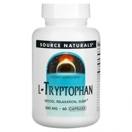 Source Naturals, L-트립토판, 500mg, 캡슐 60정