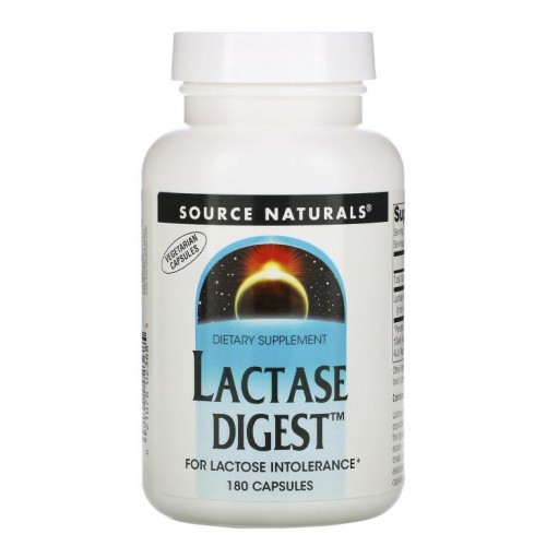 Source Naturals, Lactase Digest, 캡슐 180정