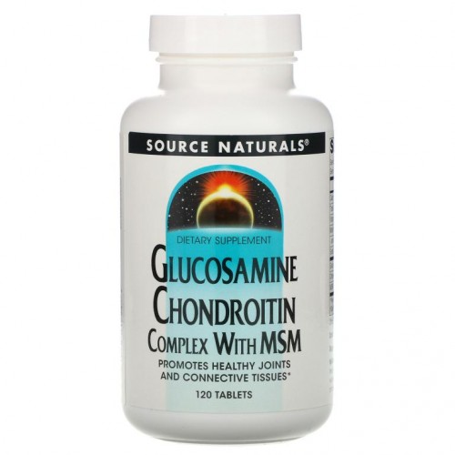 Source Naturals, MSM 함유 글루코사민 콘드로이틴 복합체, 120정