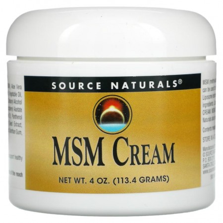 Source Naturals, MSM 크림, 4 온스 (113.4 그램)