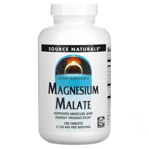 Source Naturals, Magnesium Malate, 3,750mg, 180정