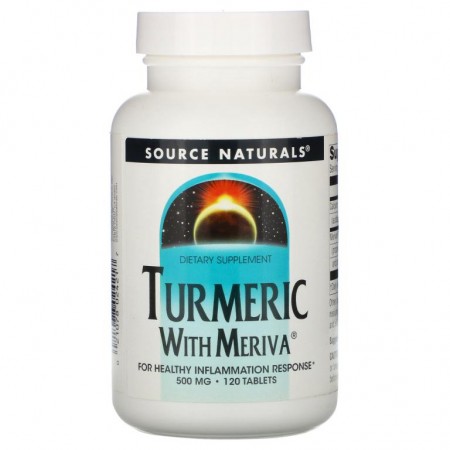 Source Naturals, Meriva 함유 강황, 500mg, 120정