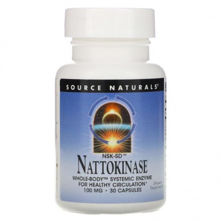 Source Naturals, NSK-SD 낫토키나아제, 100mg, 캡슐 30정