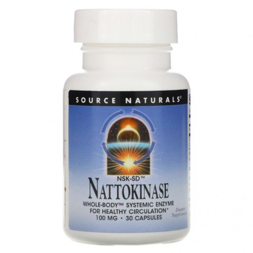 Source Naturals, NSK-SD 낫토키나아제, 100mg, 캡슐 30정