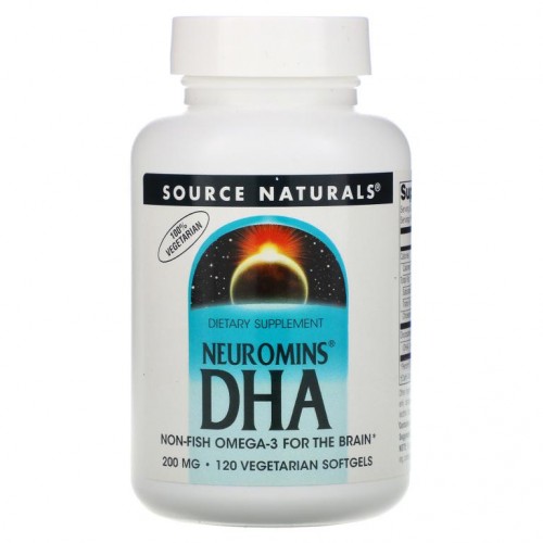 Source Naturals, Neuromins DHA, 200mg, 베지 소프트젤 120정