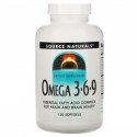 Source Naturals, Omega 3-6-9, 소프트젤 120정