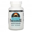 Source Naturals, Pancreatin 8X, 500 mg, 100 캡슐